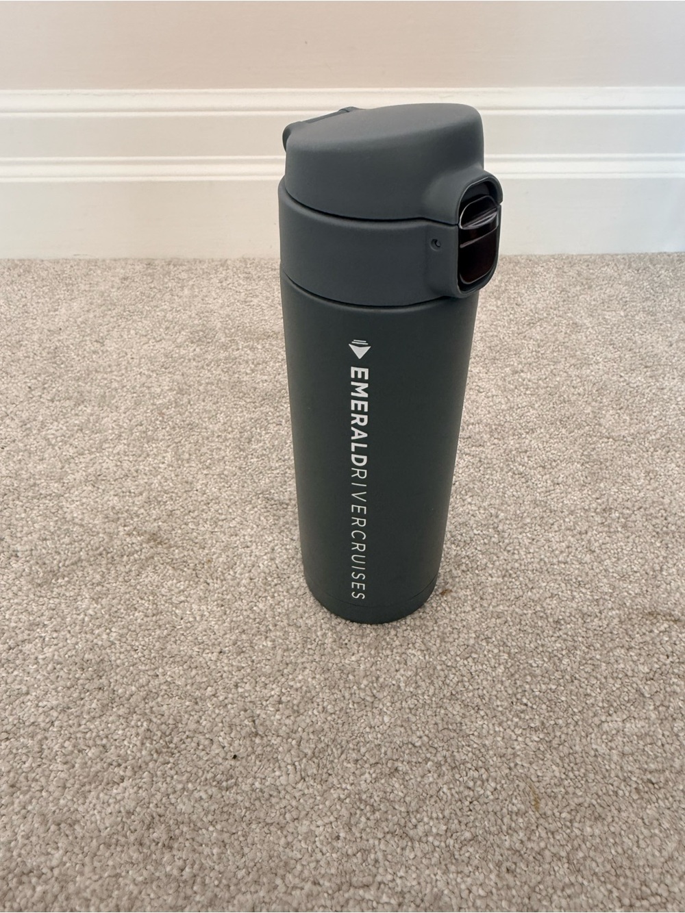 Emerald Cruises Insulated Travel Tumbler grey